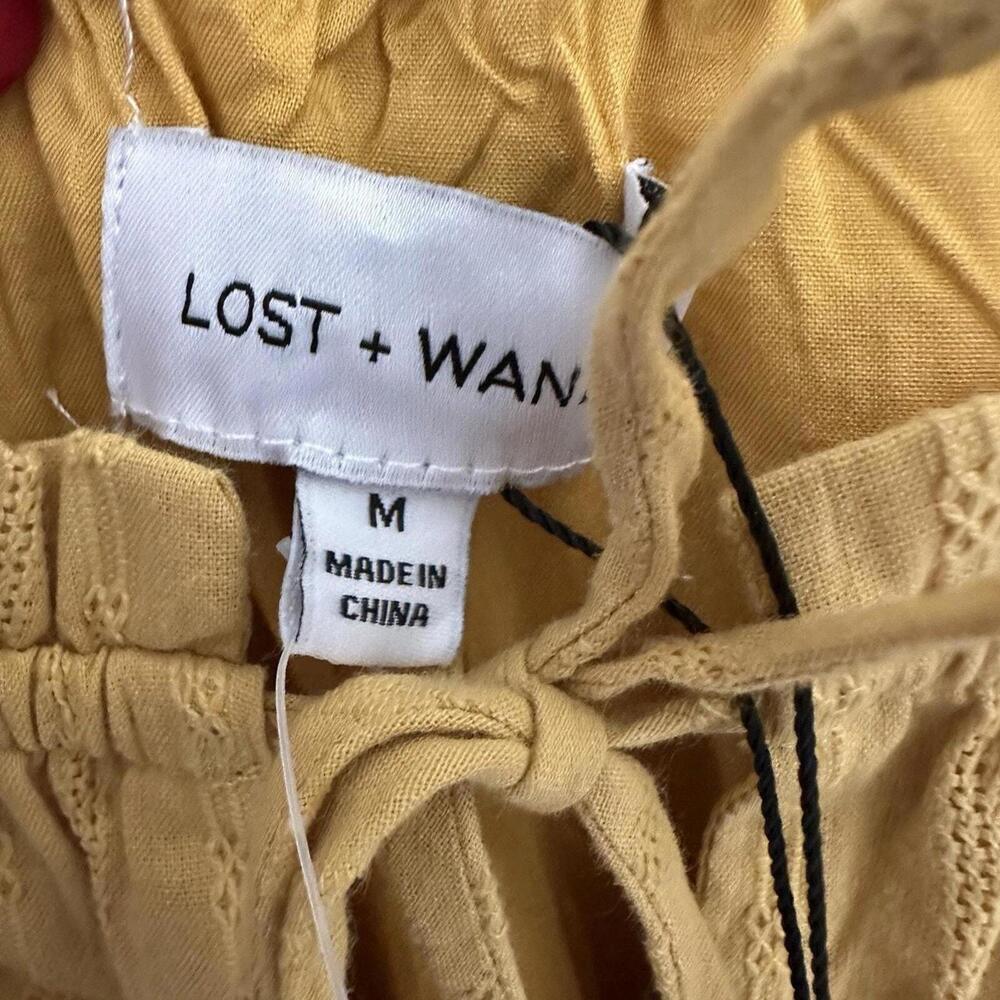NWT Lost + Wander Honeycomb Yellow Summer Babydoll Dress Size M - Picture 5 of 5